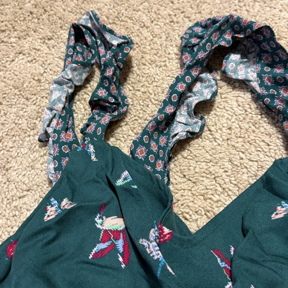 Matilda Jane Evergreen Jumpsuit Hummingbird Design Medium - Picture 5 of 6